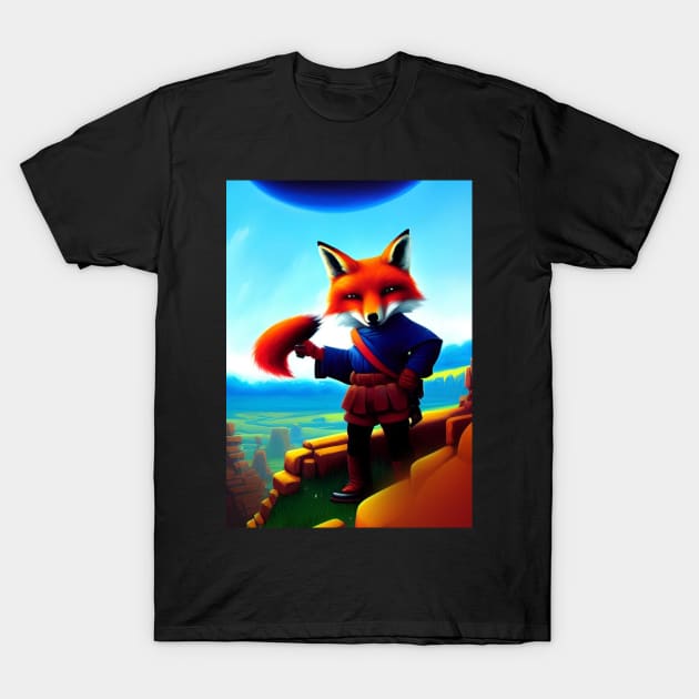 CUTE COMIC BOOK STYLE FOX T-Shirt by sailorsam1805